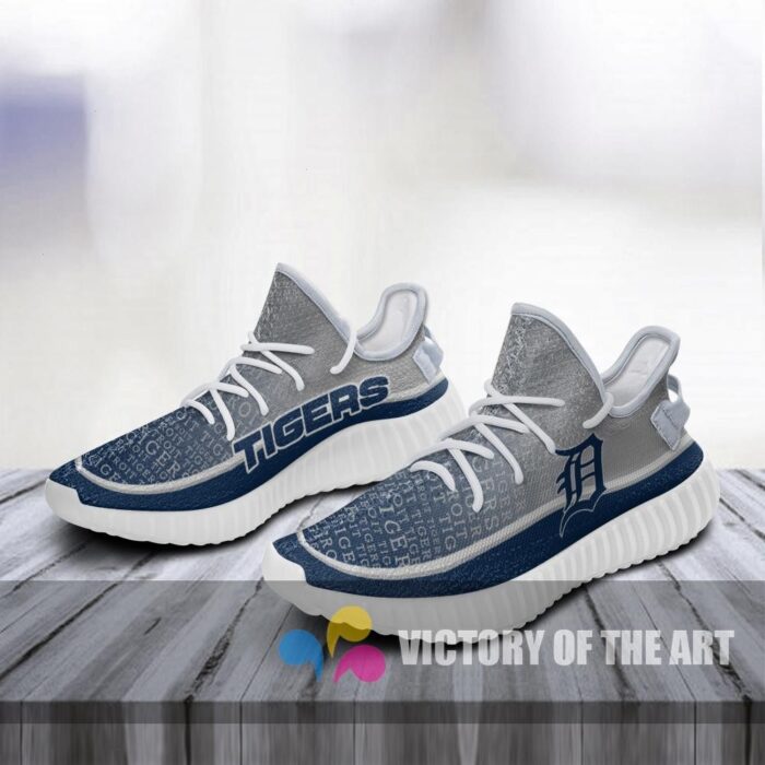 Words In Line Logo Detroit Tigers Yeezy Shoes