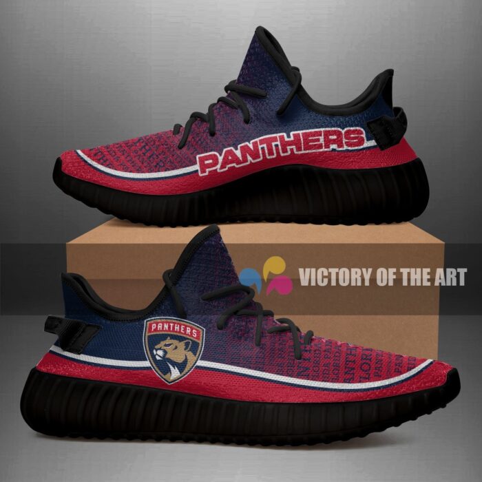 Words In Line Logo Florida Panthers Yeezy Shoes