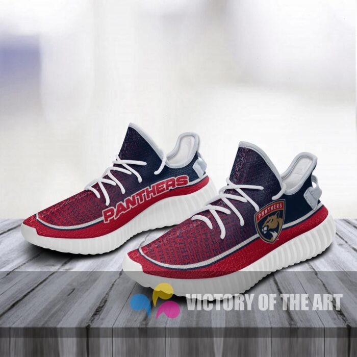 Words In Line Logo Florida Panthers Yeezy Shoes