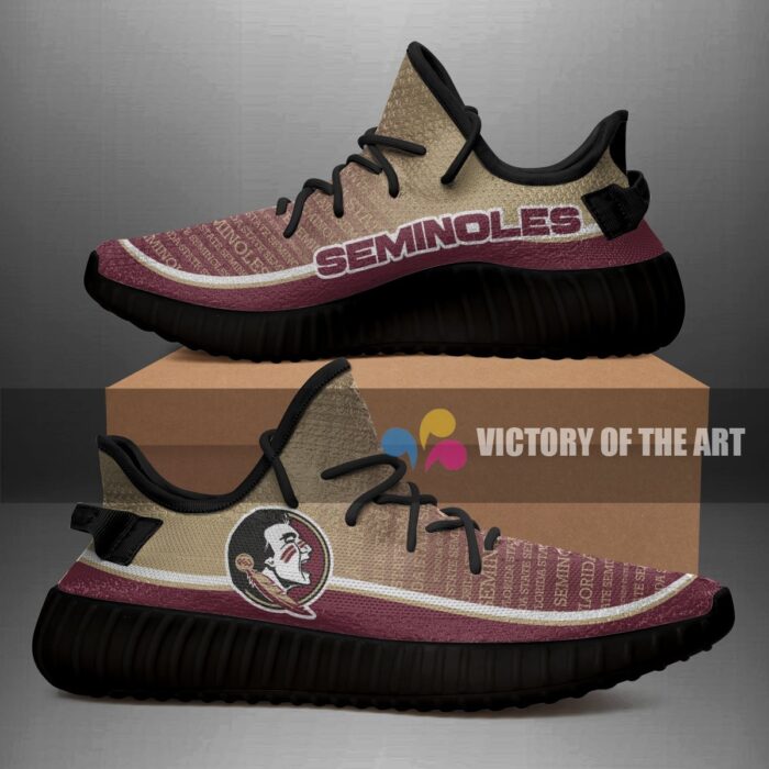 Words In Line Logo Florida State Seminoles Yeezy Shoes