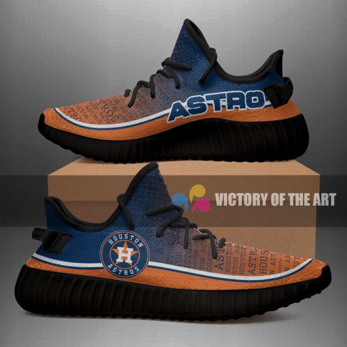 Words In Line Logo Houston Astros Yeezy Shoes