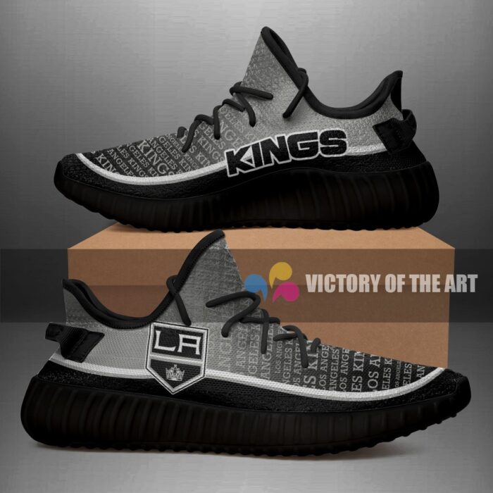 Words In Line Logo Los Angeles Kings Yeezy Shoes