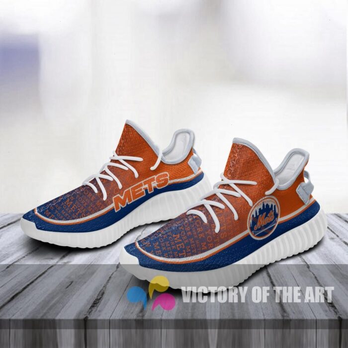 Words In Line Logo New York Mets Yeezy Shoes