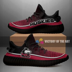 Words In Line Logo Northern Illinois Huskies Yeezy Shoes