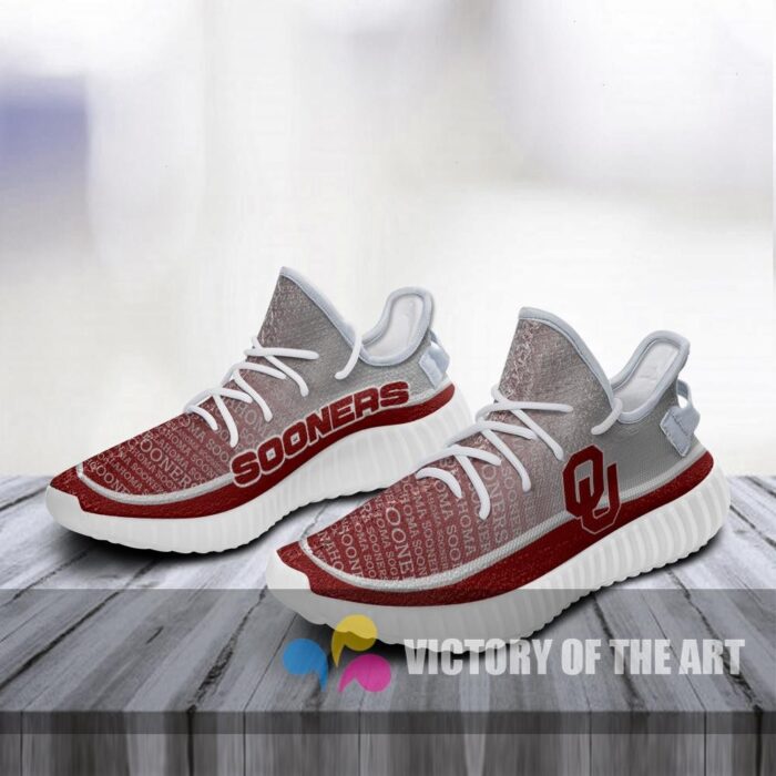 Words In Line Logo Oklahoma Sooners Yeezy Shoes