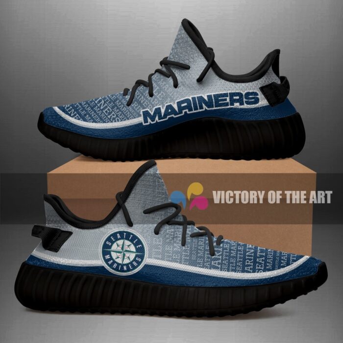 Words In Line Logo Seattle Mariners Yeezy Shoes