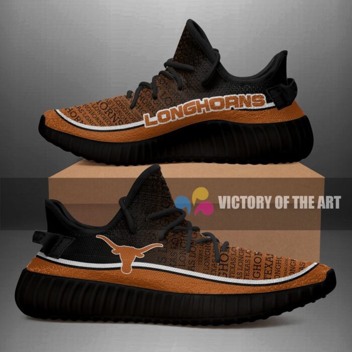 Words In Line Logo Texas Longhorns Yeezy Shoes