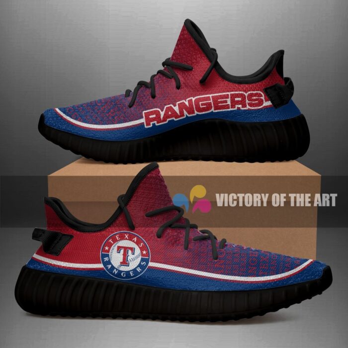 Words In Line Logo Texas Rangers Yeezy Shoes