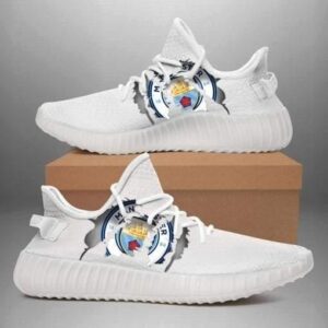 Yeezy Shoes Manchester City Tearing Open Logo Yeezy Boost Sneakers