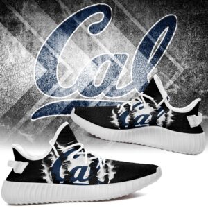 Yeezy Shoes Ncaa California Golden Bears Black Scratch Yeezy Boost Sneakers