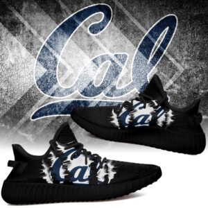 Yeezy Shoes Ncaa California Golden Bears Black Scratch Yeezy Boost Sneakers