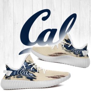 Yeezy Shoes Ncaa California Golden Bears Cream Scratch Yeezy Boost Sneakers