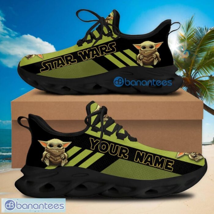 Yoda Custom Name Star Wars Style Max Soul Shoes